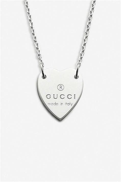 gucci heart necklace dupe|trademark necklace with heart pendant.